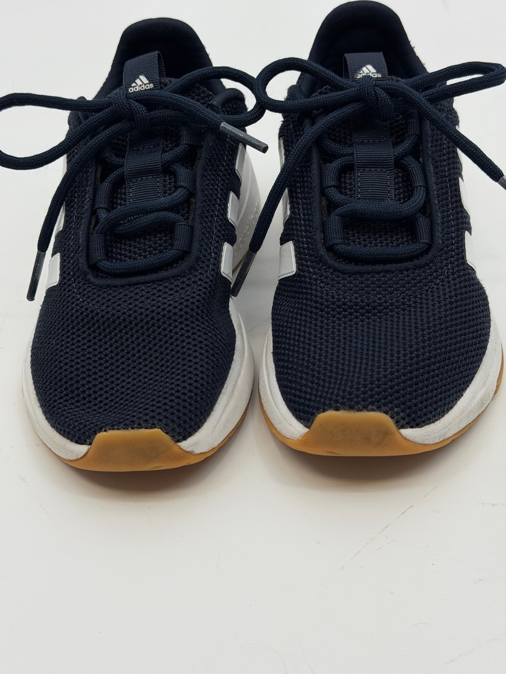 Adidas Racer TR23 Kids Navy & White Cloudfoam Sneakers Size 13K - Picture 5 of 12